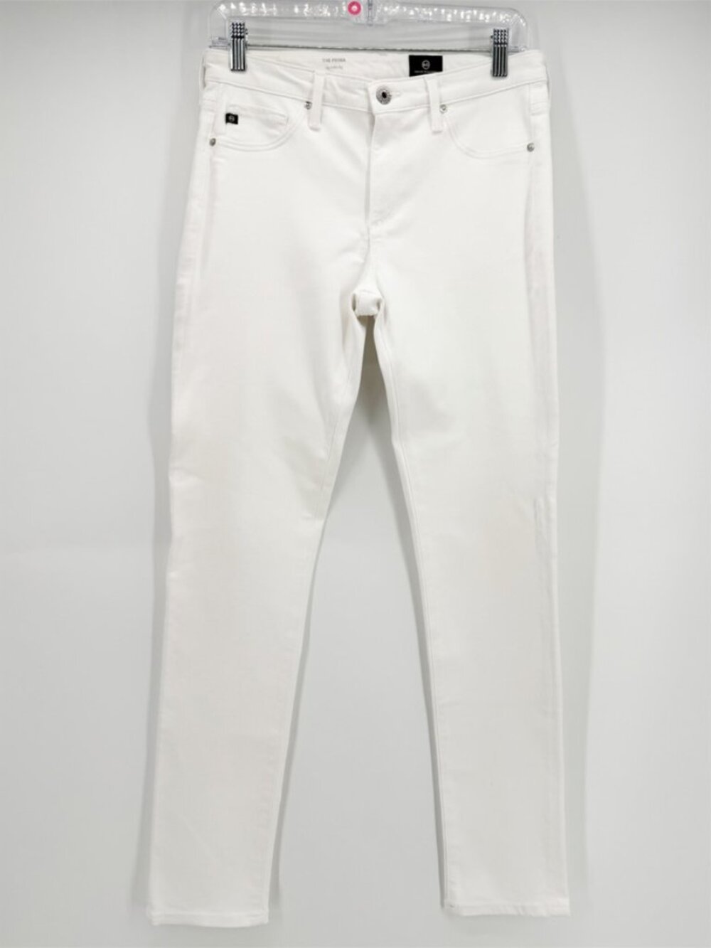 AG Adriano Goldschmied Prima Crop White Ankle & Cropped Jeans “cigarette leg” 28 - Picture 2 of 16